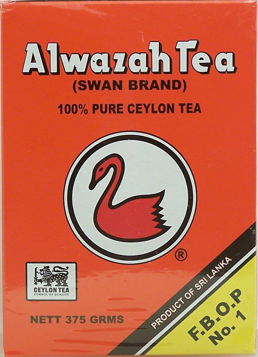 Alwazah Swan Brand pure ceylon tea, 100% pure, F.B.O.P. No. 1 Full-Size Picture